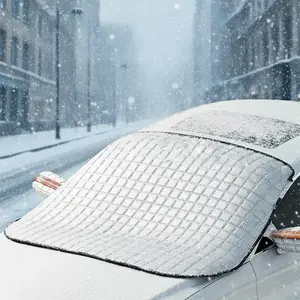 Hiatuses gifts for boyfriend 2026 UPGRADED  All-Season Magnetic Windshield Cover with 30-Second Setup - Heavy-Duty Oxford Fabric Protects Against Frost, Snow, Ice, Summer Heat, Dust & Rain. Durable, Reusable Car Sun Shade & Winter Snow Guard.