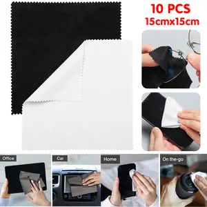 10PCS Microfiber Glasses Cleaning Cloth Streak & Scratch-Free Lens Cleaning Cloth Ultra-Soft Silk Suede Material