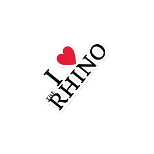 I Love The Rhino Bubble-free stickers