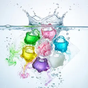 60pcs Laundry Detergent Pods, 10g Large Granules, Colorful 7-In-1 Formula, Cleans & Fragrance Clothes, Concentrated Liquid Softener, Fragrance Detergent Beads