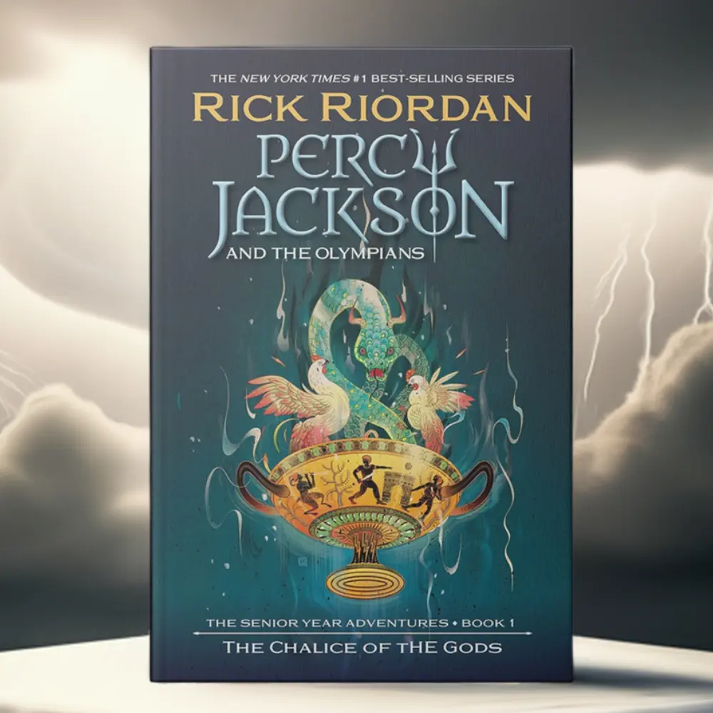 Percy Jackson and the Olympians: The Chalice of the Gods by Rick Riordan (Paperback Book) | The Senior Year Adventures #1 | Legends, Myths, Fables | Greek & Roman | Fantasy