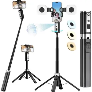 Auto   Selfie Stick Tripod for ,Minimalist 360? Rotating Ai  Tripod. Control,60" Extended Phone Holder for Content Creation,Live Streaming