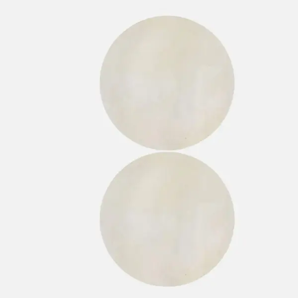 2 12in Diameter Natural Goat Skin Heads - Thin to Medium Thickness, Excellent Quality Replacement Parts for Hand Drums, Tambourines