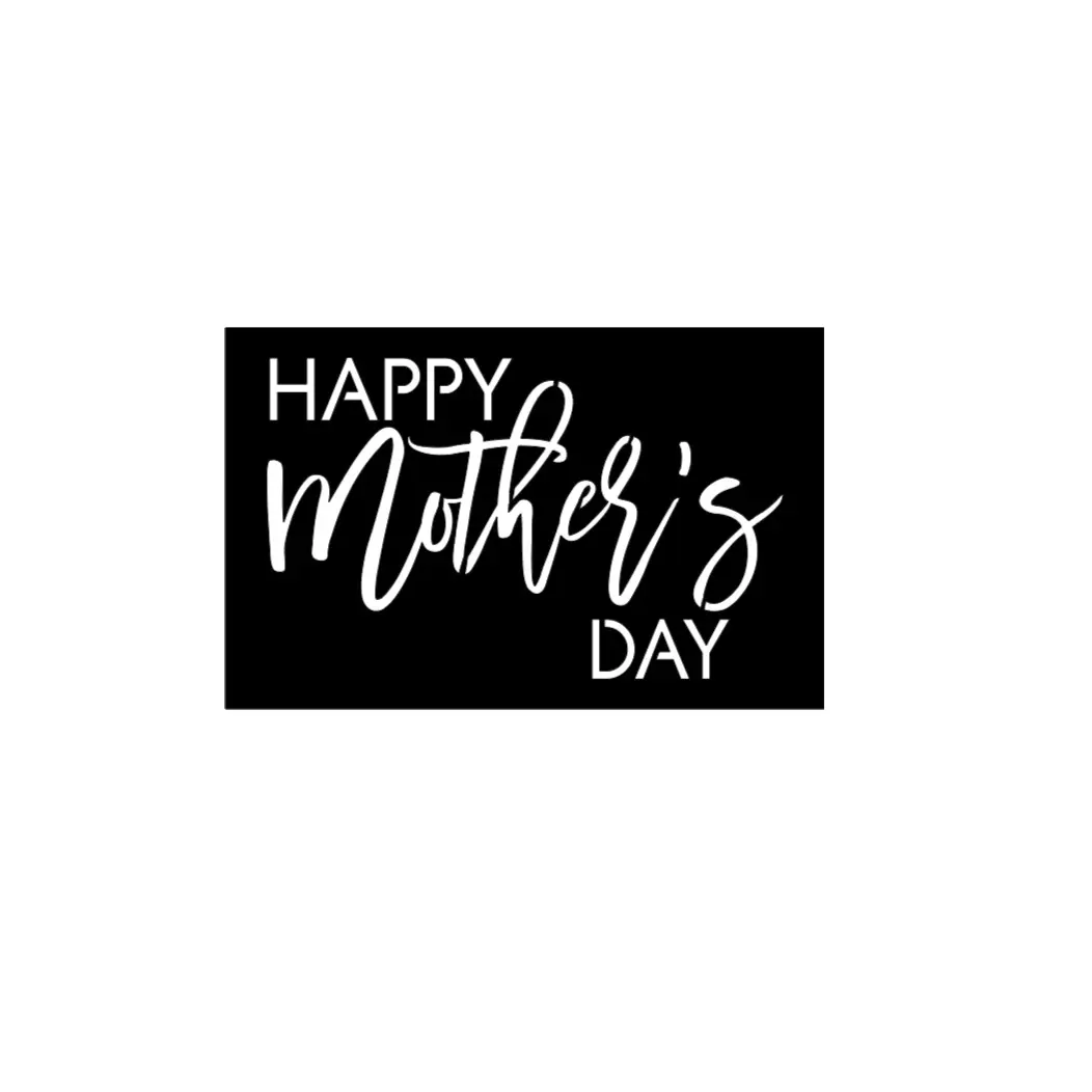 Happy Mother's Day Stencil 3.5x 5.25 Cake Decorating Tools Baking Accessories