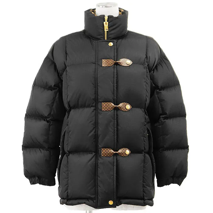 Pre-owned Louis Vuitton Others Small Leather Goods Monogram Lamb Leather Down Jacket