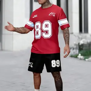 Men’s fashion short-sleeve T-shirt with 3D digital print pattern, casual outdoor sports tee suitable for summer