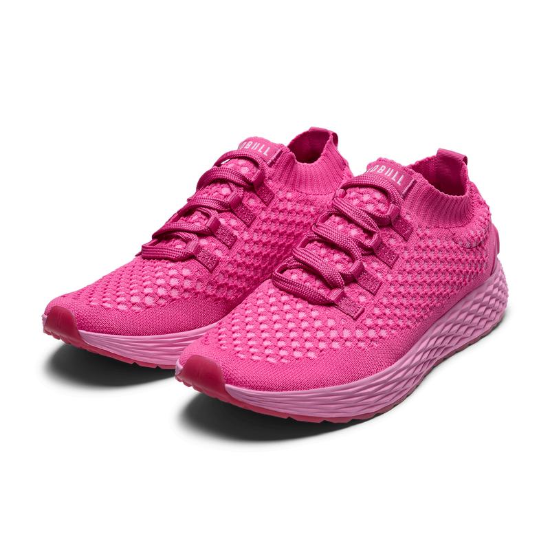 NOBULL Women's Allday Knit Shoe in Fuchsia - Everyday Walking Sneaker, Comfortable Slip-On Shoe, Casual Trainer