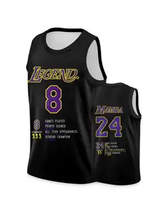 The Eternal Mamba, Men's Legend Series Jersey, Vintage Basketball Jersey, Classic Retro Basketball Shirt, #8 #24, The Ultimate Gift for Sports Enthusiasts