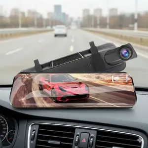 4K Streaming Dash Cam: Front & Rear Dual Cameras with Night Vision, Parking Surveillance, 32GB Memory, Loop Recording, Reversing Aid, Touch Screen. 24/7 Guard for Ultimate Car Safety.