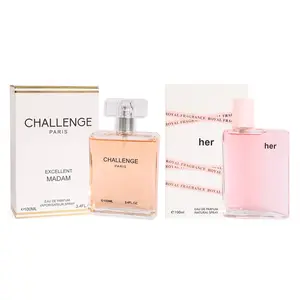 Women's Perfume Bundle - Challenge Paris 100ml/3.4fl.oz. and Her 100ml/3.3fl.oz. - Spray Perfume Eau de Parfum for Women
