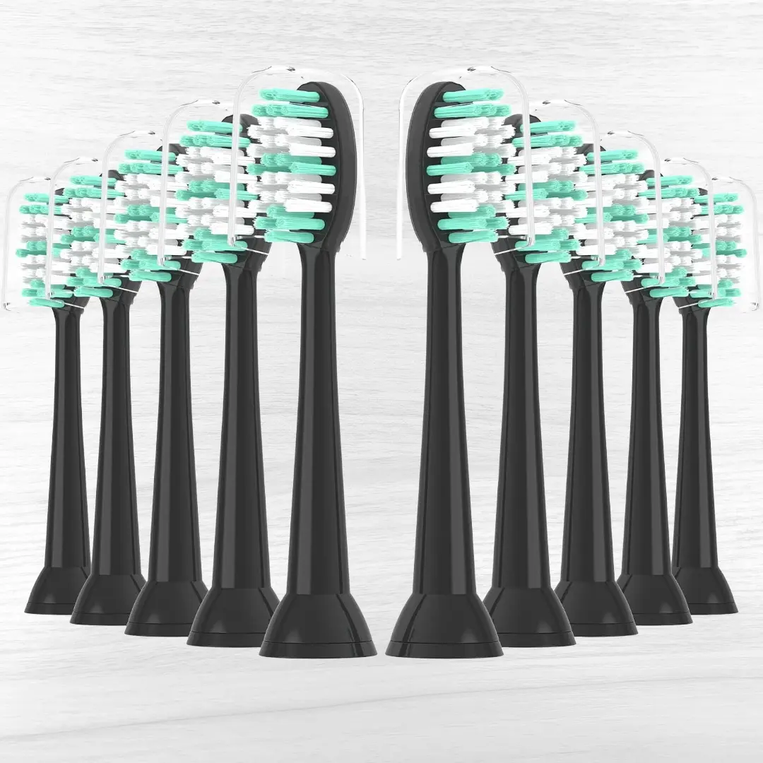 Replacement Toothbrush Heads 10 Pack for AquaSonic Black Series and Vibe Series Electric Toothbrush Replacement Toothbrush Heads 10 Pack for AquaSonic Black Series and Vibe Series Electric Toothbrush