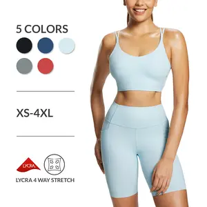 baleaf freeleaf Yoga Set Women Sports Bra & 8'' Biker Shorts set for yoga pilates and casual wear