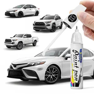 【Hot】XTryfun 12ML Multi-Color Touch Up Paint Pen Tool - Quick Dry Portable DIY Scratch Repair for Toyota/Ford/Chevrolet/GMC/Honda/Tesla/Nissan/Hyundai/Volkswagen/Mercedes-Benz, Front Bumper/Door Small Scratches Fix