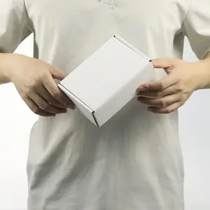White Shipping Box Small 6x 4x 2 Inch, 10 Pack Corrugated Cardboard Mailing Boxes for Packaging Small Business Mailing Gifts