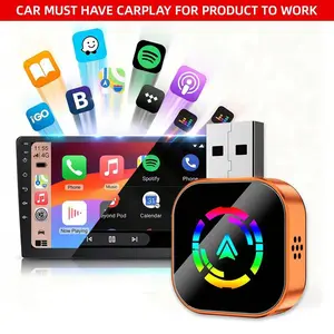New 2026 Wireless Carplay Adapter, Carplay Streaming Adapter, Universal Car Adapter, Compatible with iPhone/android, Quick Connection, Hands-Free Calling, Bluetooth-compatible Charger