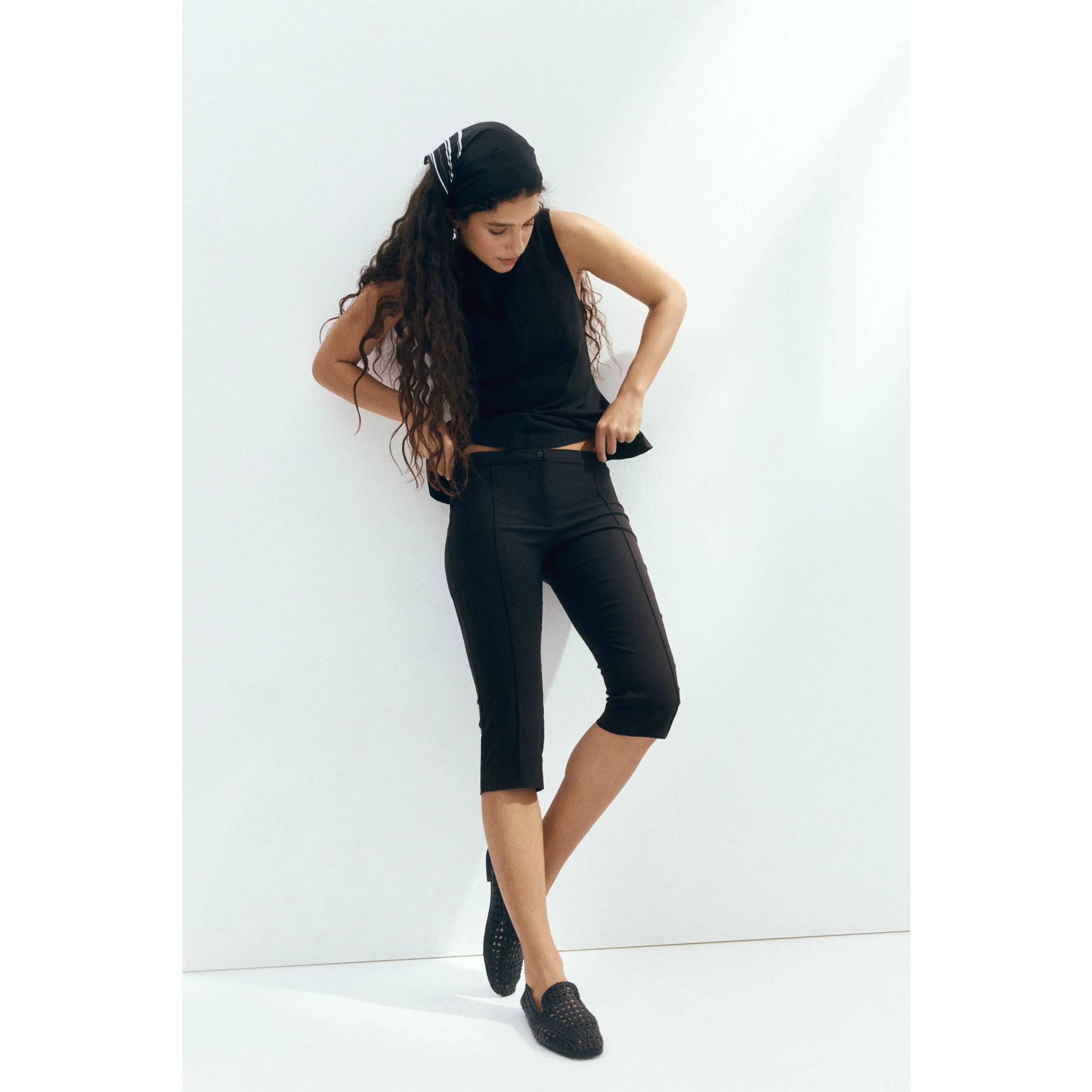 H&M Crease-leg capri trousers
