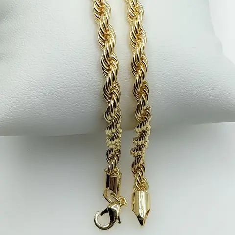 Plated 5mm Rope Braided Chain
