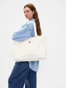 Brannan Bear Tote Bag Color White