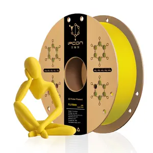 iPCON PLA Matt 3D Printing Filament, 1.75mm Matte Finish PLA Filament, High Stiffness & Layer Strength 3D Printer Filament With 30 Unique Traditional Chinese Colors, Advanced Matte Texture Fit Most FDM Printers, Ultra-high Speed Printing For Toys, Gifts