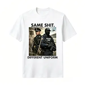 Same Shit Different Uniform Christmas Shirt, Anti Trump Political Shirt, Funny Protest Graphic Tee, Dark Humor Statement , Colors, S-XXXL Sizes, For Men, For Women