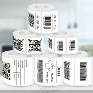 Portable Thermal Label Printer Tape, 1 Roll Self-adhesive Label Paper, Clothing Commodity Price Food Label, Sticky Labels, Suitable for Thermal Printers & Label Printers, Thermal Shipping Printer