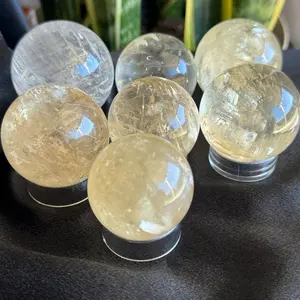 Honey Calcite Spheres