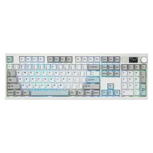 EPOMAKER QK108 Full Size Mechanical Keyboard with Screen & Knob Wireless Gaming Keyboard QMK/VIA, Creamy&Thocky Gasket South-Facing RGB Backlit Hot-Swappable Mac Keycap Tri-Mode USB-C/BT 5.0/2.4GHz for PC/Mac creamykeyboards TikTokShopCyberMonday