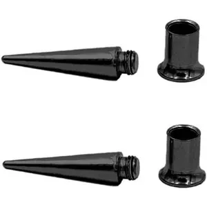 Minimalist Spike Ear 2 count Stretching Tapers Plugs 316 Surgical Stainless Steel Ear Tunnels Plugs Expander Gauges Stretcher Screw On Piercin Personalized Earrings   For Women Men