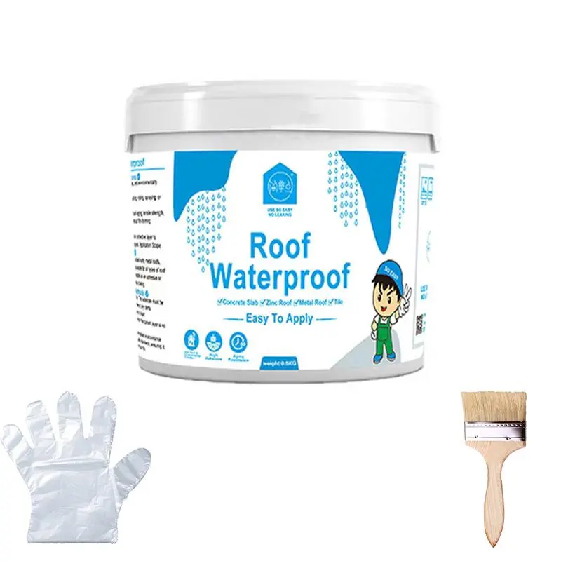 88oz Commercial Grade Rubber Waterproofing Paint. Ideal for Big Outdoor Roof & Wall Projects. Strong Flexible Coating, 10-Year Protection