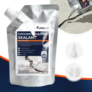 Concrete Crack Filler, Waterproof Cement Sealant, 2 PCS Self-Leveling Concrete Repair Sealer for Driveway, Sidewalk, Garage Floor, Patio - FURRELOR