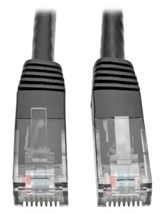 Tripp Lite TRL-N200-010-BK 10 ft. Cat6 Gigabit RJ45 Male to Male Molded Patch Cable, Black