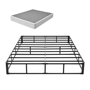 VEVOR Box Spring,  Queen Size Bed Frame with Washable Fabric Cloth, Heavy Duty Metal Frame for Queen Bed, 9 in Mattress Foundation, 3500 lbs Max Weight Capacity, Easy Assembly, 79.1L x 59.6W x 9.1H in