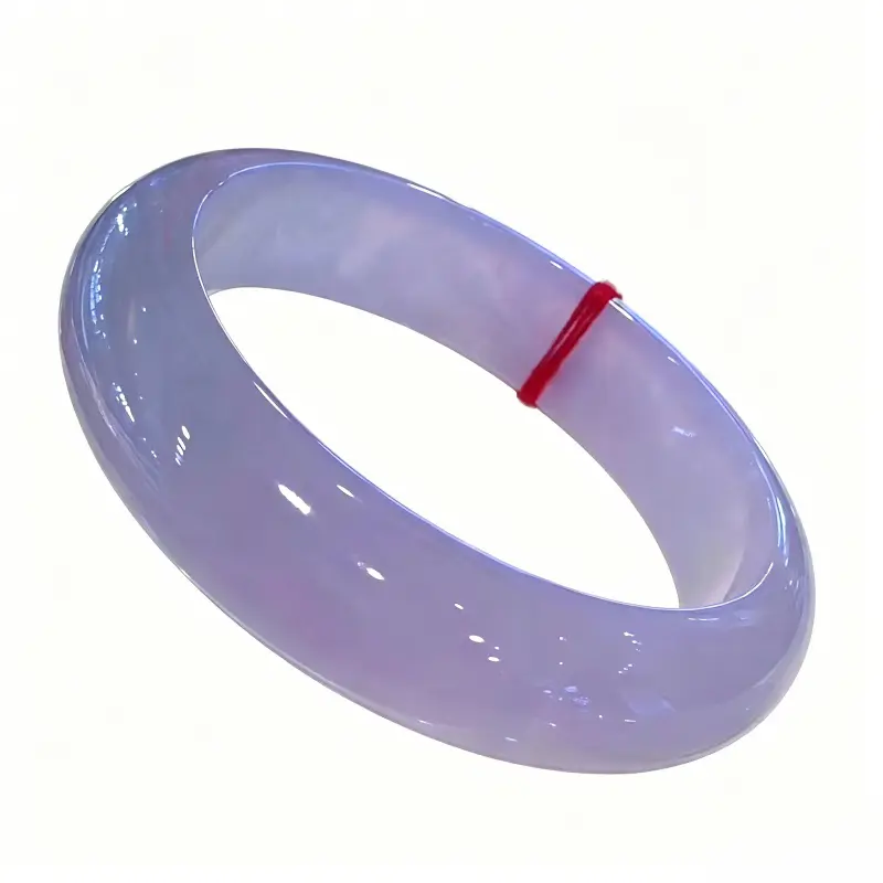 Jade bracelet, ice purple jade bracelet, Burmese old mine purple jade bracelet, gift for a girl, light purple, pale purple