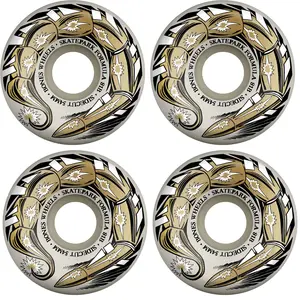 Bones Skateboard Wheels 54mm SPF Scorpeedo P5 Sidecut 81B (101A) White
