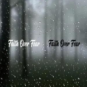 Faith over Fear Vinyl Sticker for Cars Trucks Windows Walls Bumpers, Durable Adhesive Material, Bible Quote Decal for Doors Laptops Furniture