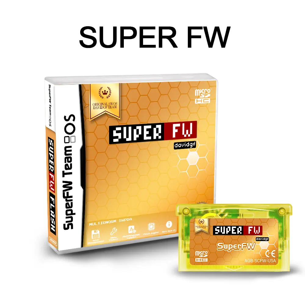 GBA Game SuperFW Flash 8900 Series 32-bit Video Game Cartridge