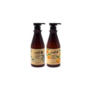 Codi Hand & Body Lotion JASMINE & TANGERINE 750ml Each – Moisturizing, Nourishing, Non-Greasy Formula Moisture