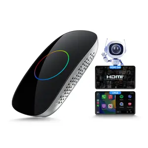 Wired CarPlay to Wireless Adapter, Support YouTube, Netflix, Prime Video, Disney+, Spotify w/HDMI Output, Dual Wi-Fi & BT (5.4 & 4.2), USB Playback, AI-Powered, OTA,  Summervibes Car Video Players