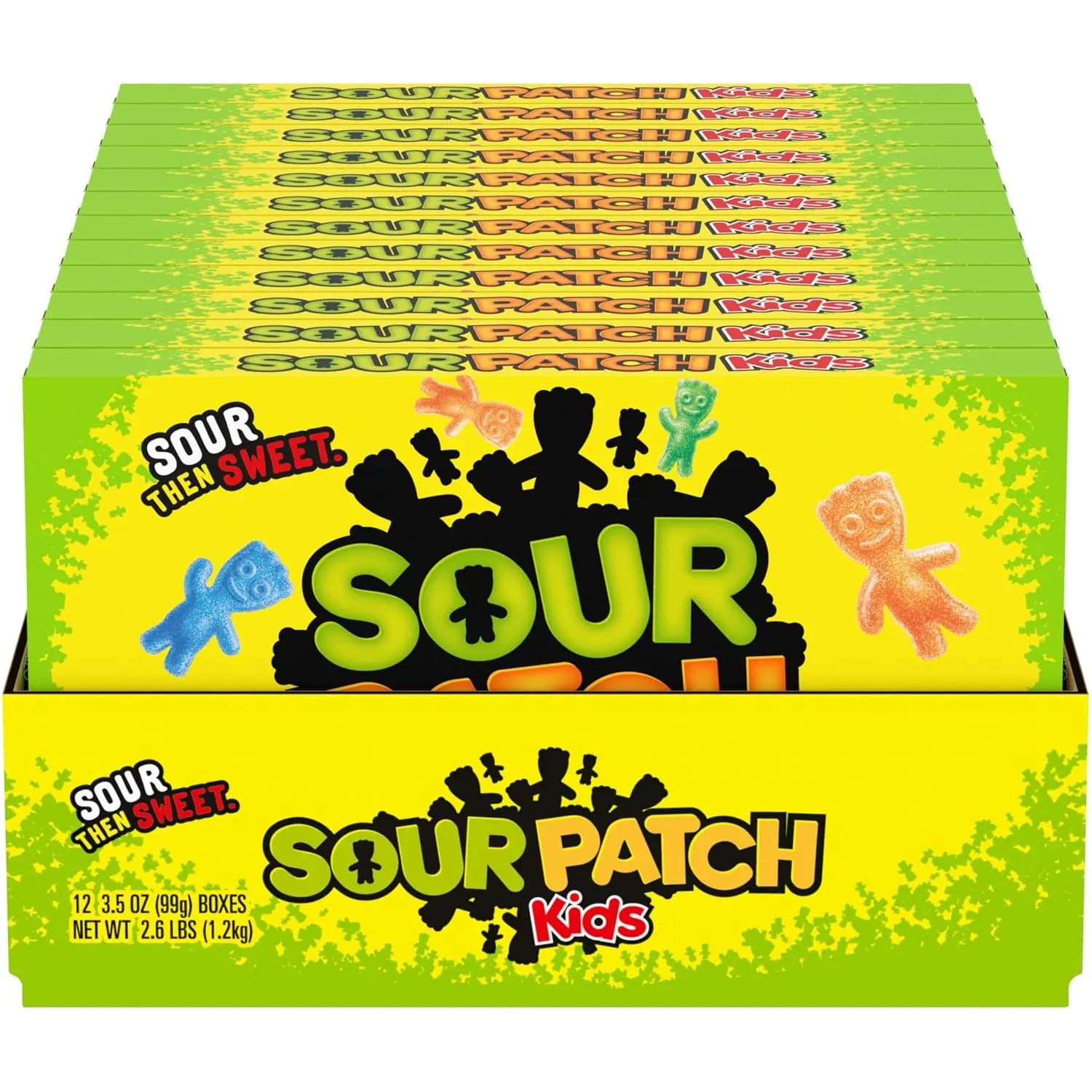 SOUR PATCH KIDS Soft & Chewy Gummy Candy, Bulk Candy, 12 - 3.5 oz Boxes