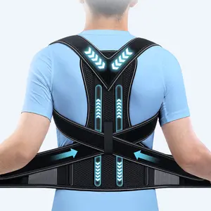 Breathable Posture Corrector for Women & Men – Open Shoulders & Lumbar Support Brace for Straight Back, Adjustable Comfortable Humpback Correction Trainer for Thoracic Kyphosis