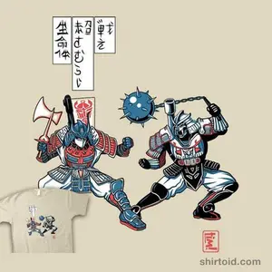 Decepticons Megatron Optimus Prime Samurai Samurai Formers T-Shirt
