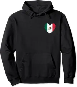 Mexico Outfit - Mexico Heart Flag - I love Mexico Pullover Hoodie - Nestorporas Shop 61B0BBBKXNJV