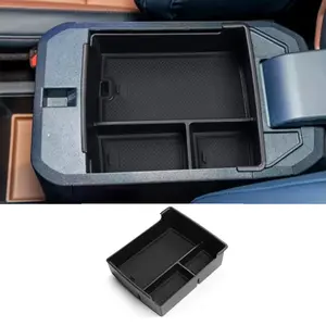 Ford Maverick Central Console Storage Box Tray, Car Console Organizer, Abs Plastic Control Panel, Silicone Pad Arm Storage Box, 2022-2026 Model Accessories