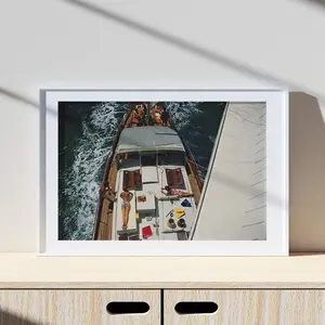 Vintage Wall Poster, Slim Aarons Deck Dweller Print Poster, Vintage Print, Photography Prints, High Society Photo Print, Museum Quality Photo Print