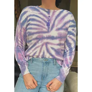 Mushroom Lava Lamp Tie-Dye Sweater