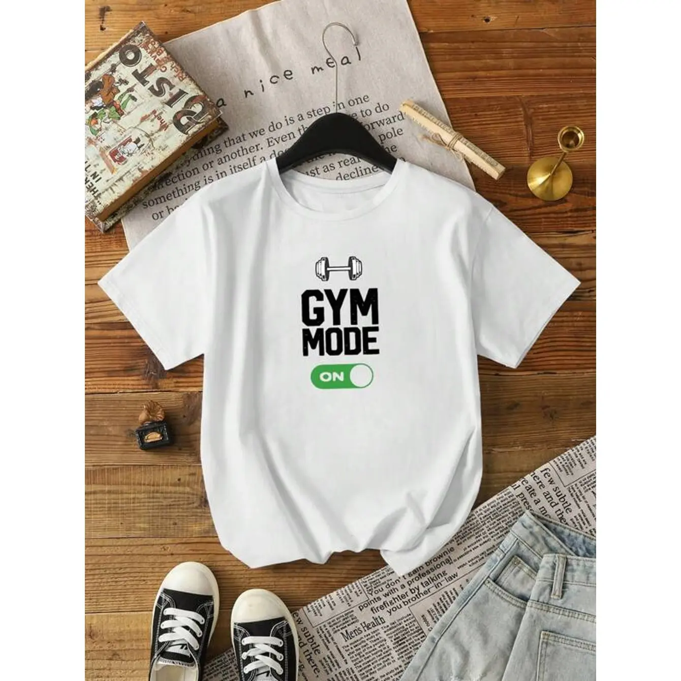 Women's Customized Graphic T-Shirt, Soft Fitted Short Sleeve Round Neck Garment for Gym Workout & Everyday Wear, Shortsleeve, Tshirt, Unisex, Top, Workout Tops, Casual, Fitted Cut, Graphic Print, Soft Fabric, Lady