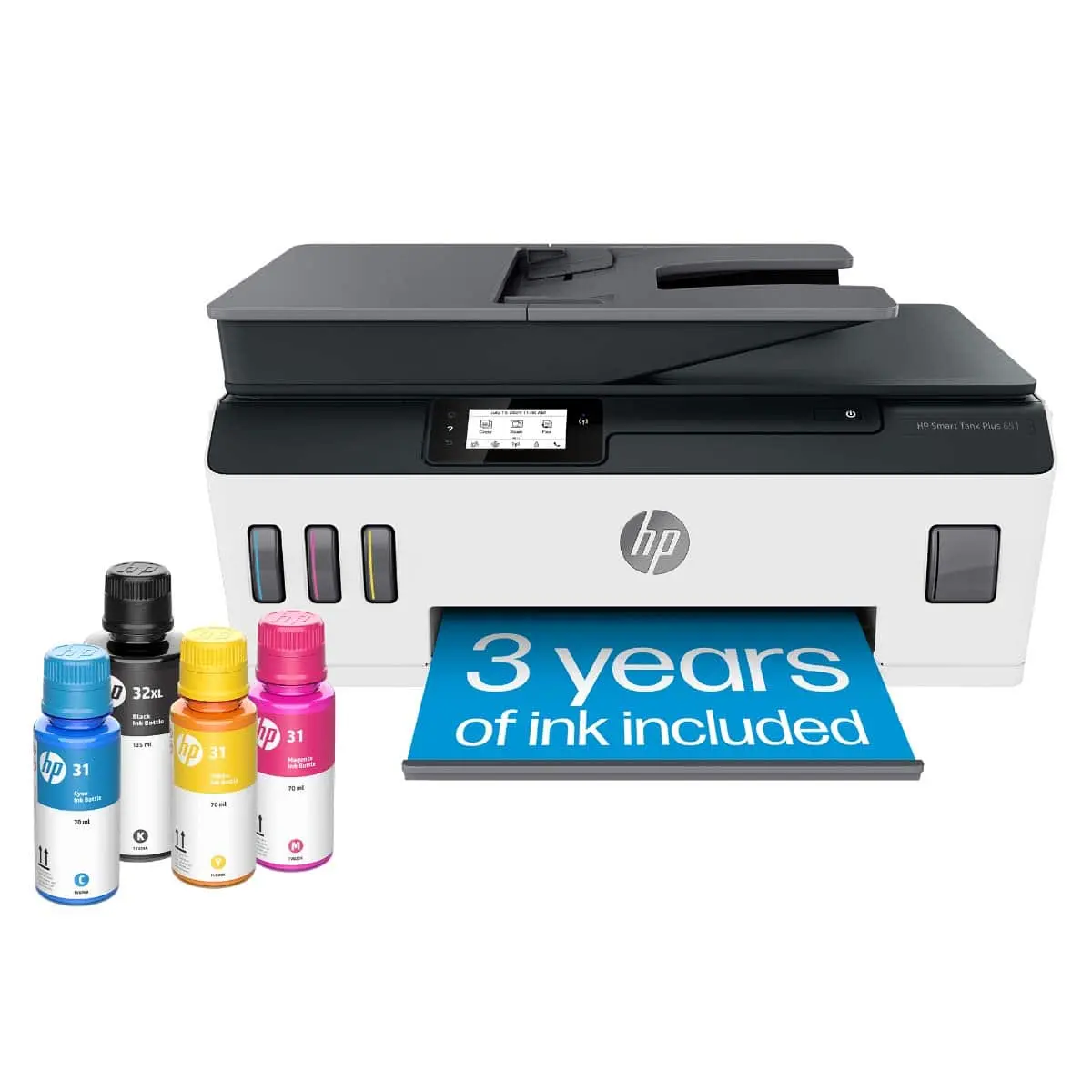 Smart Tank Plus 651 Wireless All-in-One Cartridge-Free Supertank Inkjet Printer with 3 Years of Ink Included¹