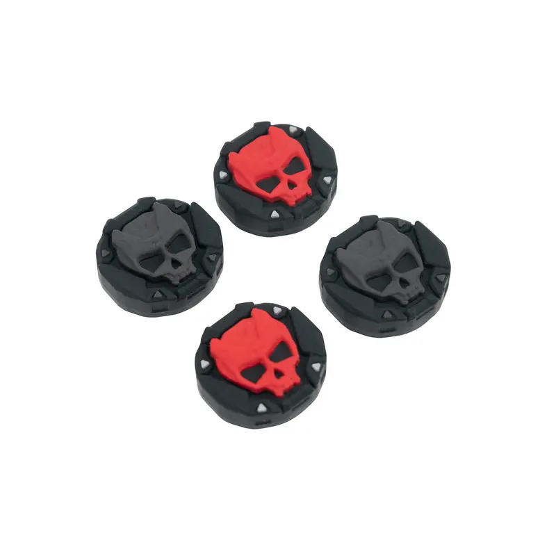 GeekShare High-Quality Silicone Skull Thumbstick Grips - Halloween Game Console Accessory, Trigger Protectors for PS5 Controller, NS PRO, Mobapad Pro, Boosts Turning Circles, Enables Precise Moves, PS5 Accessories for Enhanced Gaming Experience