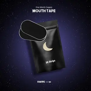 30 Count Breath Mouth Tape - Gentle Micropore Tape for Mouth Breathing, Anti-Snoring Sleep Patch, Comfortable for Daily Use Skincare Healthcare