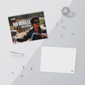 Bob Morales La Bamba 2026 Wall Calendar, Vintage Movie Inspired Calendar, Classic Biker Style Monthly Planner, Retro Film Tribute Calendar Gift For Fans